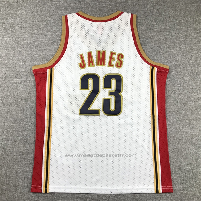 Maillot Enfant Cleveland Cavaliers LeBron James #23 Mitchell & Ness 2003-04 Blanc
